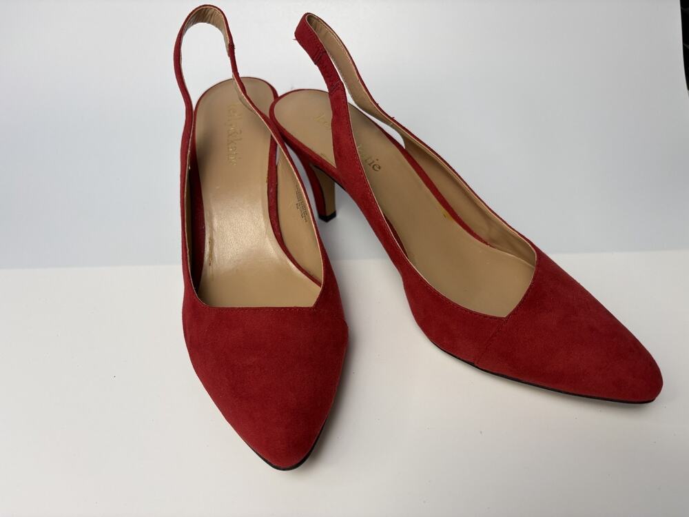 Kelly and Katie Red Suede Women's Slingbacks Pumps Size 8M Shoes